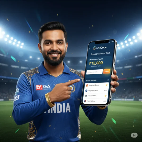 CricCode Bonus Guide Dashboard View 2025