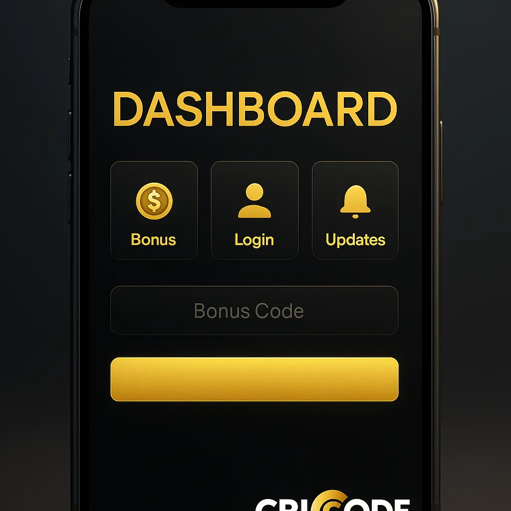 CricCode app dashboard preview
