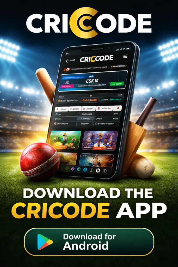 Criccode app download for Android 2026 with latest APK, live cricket betting and secure gaming features