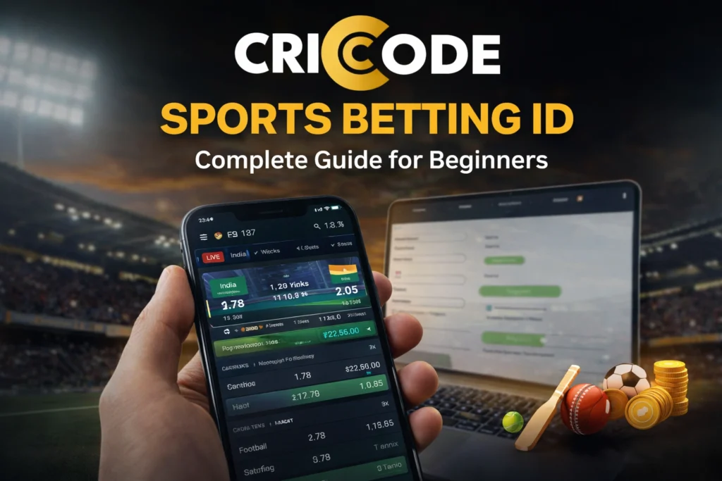 CRICODE Sports Betting ID complete guide for beginners with live cricket betting dashboard