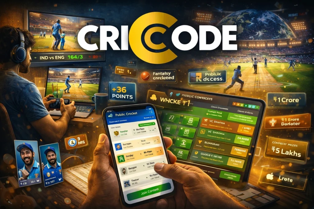 fantasy cricket online team creation and contest dashboard