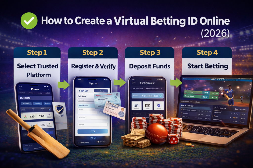 Step by step process to create a virtual betting ID online in 2026