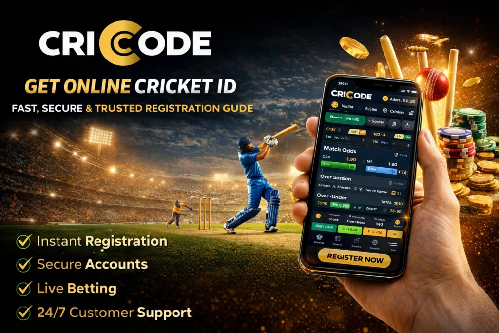 Get Online Cricket ID with CriCode – Fast, Secure & Trusted Cricket Betting Registration