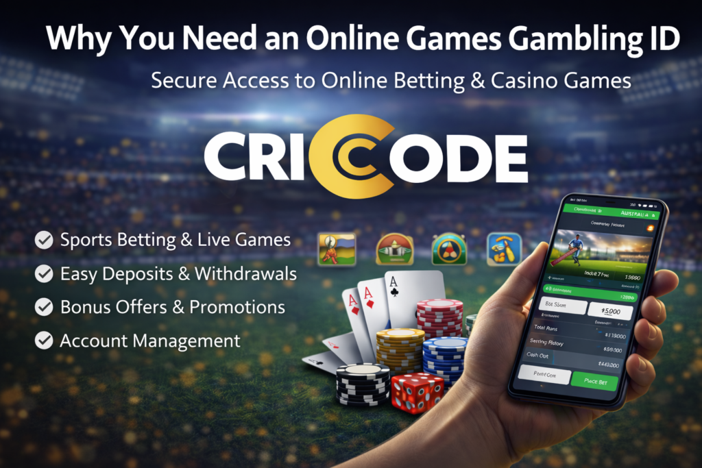 Why you need an Online Games Gambling ID betting platform with Cricode logo