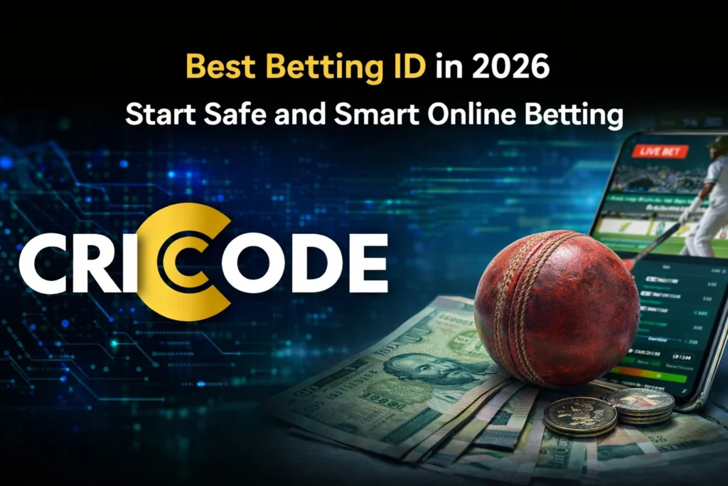 Best Betting ID in 2026 cricket betting platform with CRICODE logo