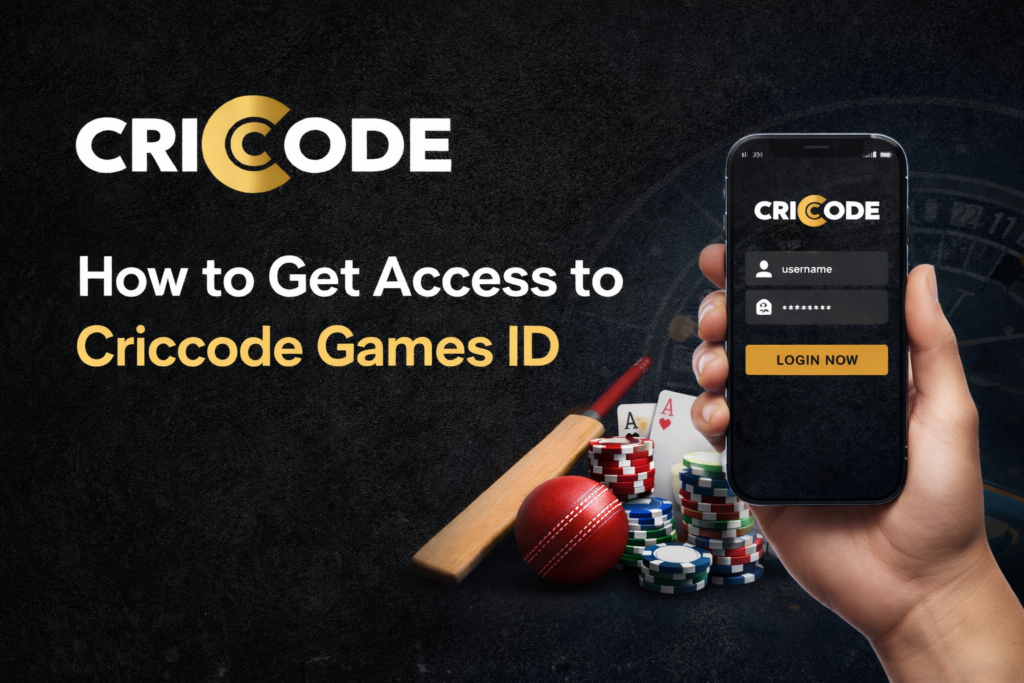 How to Get Access to Criccode Games ID login guide with Criccode gaming platform logo