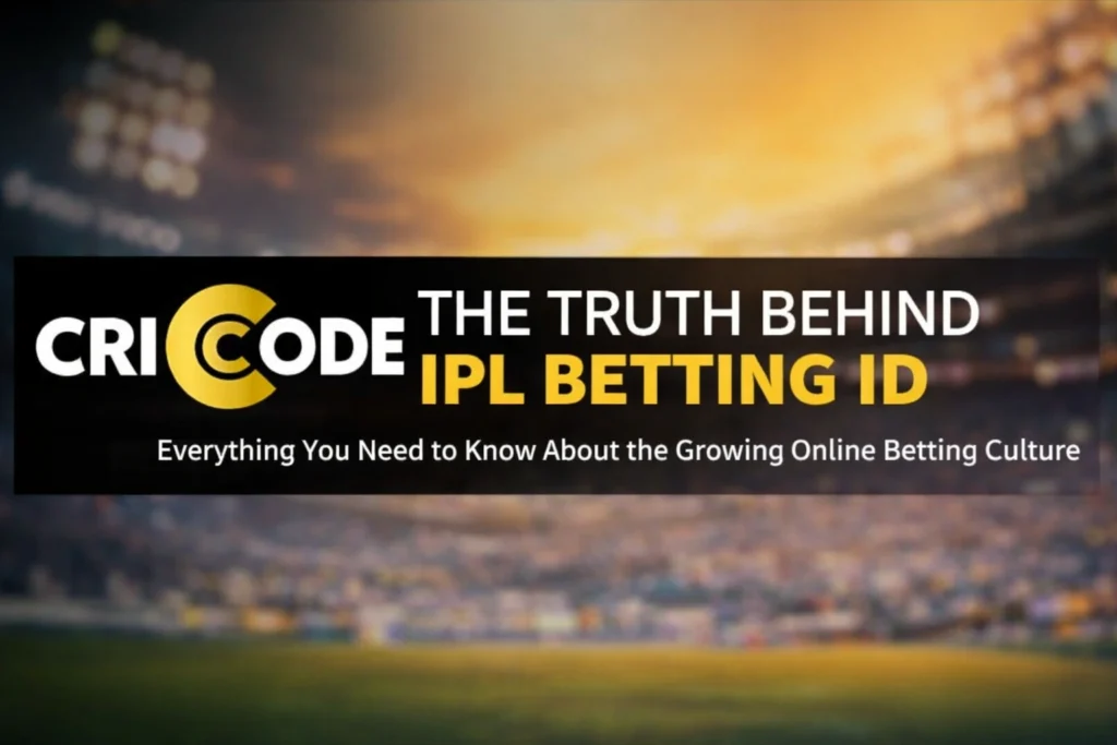 IPL Betting ID guide with CricCode logo representing online cricket betting culture and IPL betting platforms
