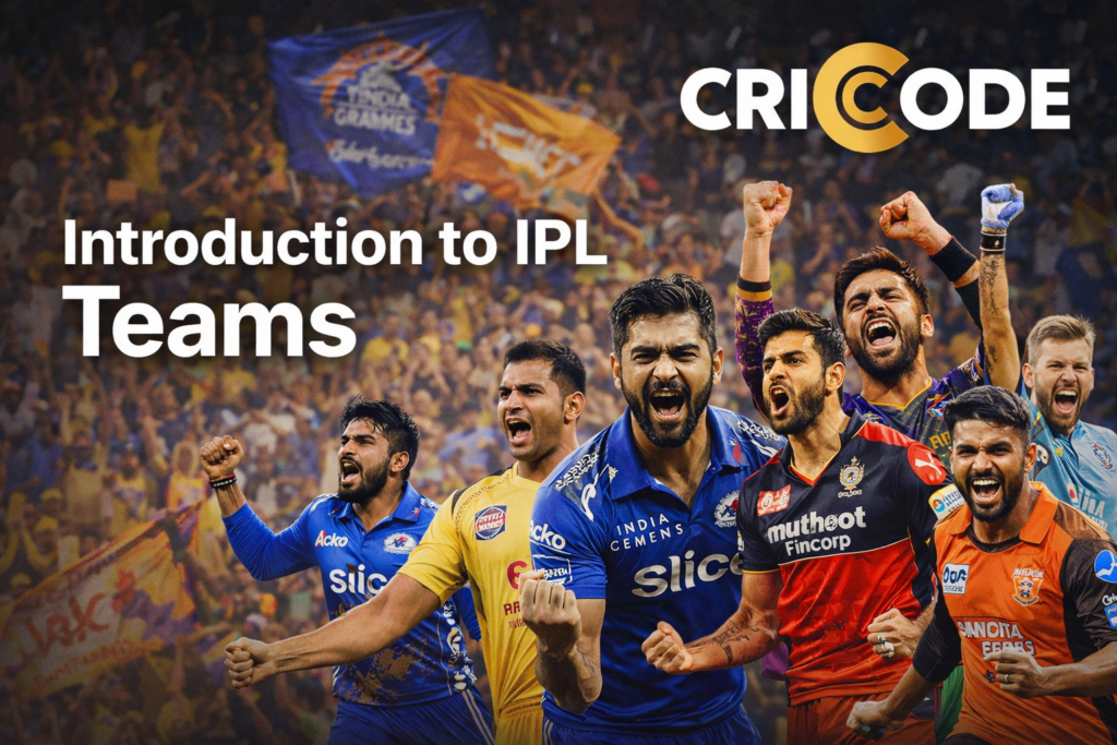 Discover all IPL teams with their history, players, titles and records. Complete guide to Mumbai Indians, CSK, RCB, KKR and other Indian Premier League franchises.