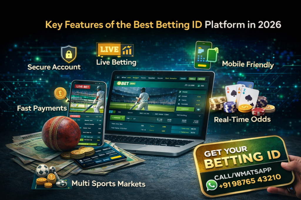 Key features of the best betting ID platform including live betting and sports markets