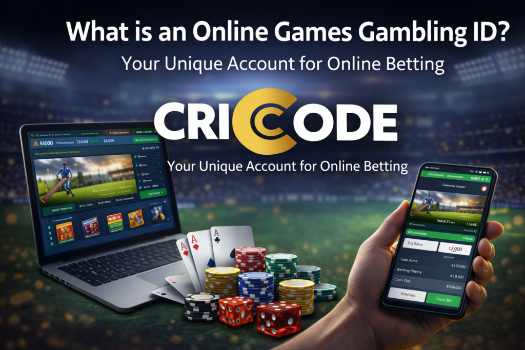 What is an Online Games Gambling ID betting platform with Cricode logo
