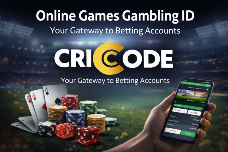 Online Games Gambling ID betting platform with Cricode logo