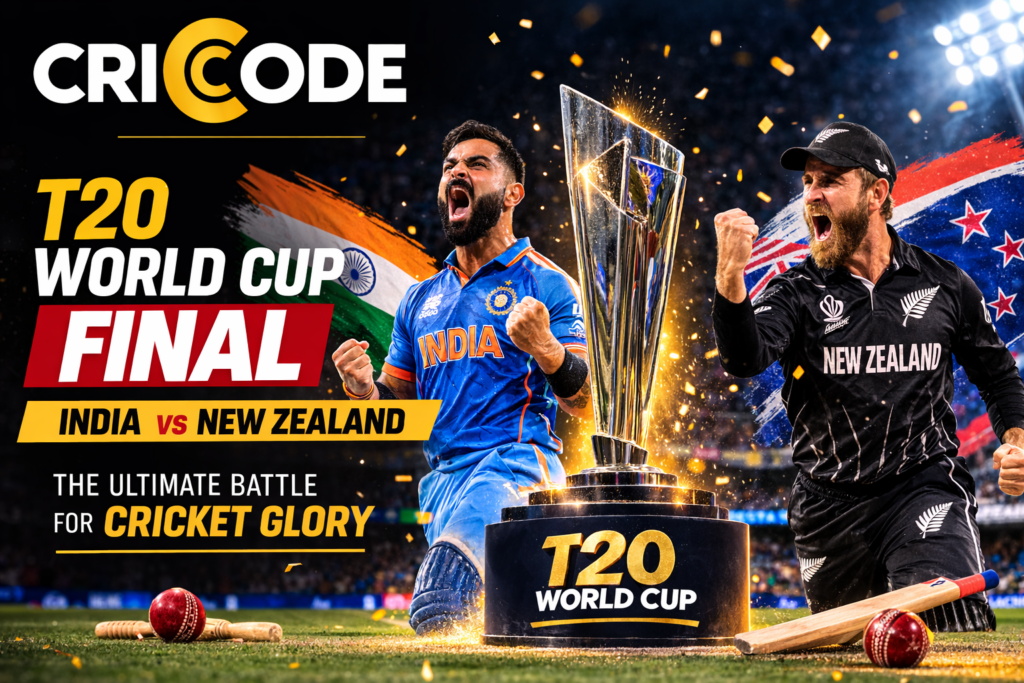 T20 World Cup Final 2026 India vs New Zealand cricket match preview